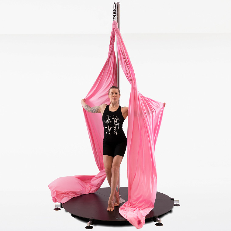 Lupit Aerial silk for stage, Orchid Pink 7m