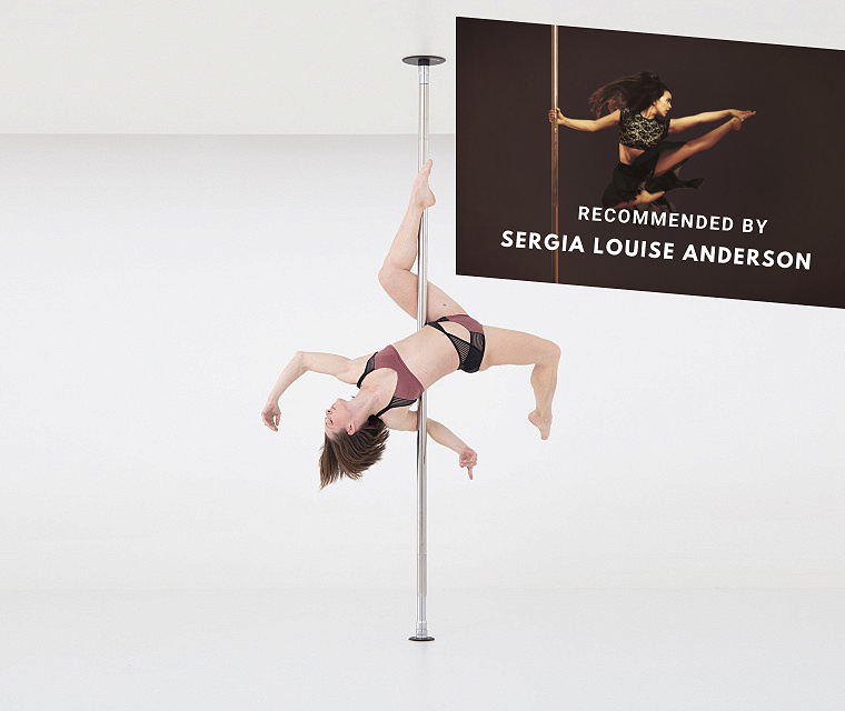 LUPIT POLE | Standard Lock Classic Dance Pole | 42 mm Stainless Steel, G2  Dancing Pole, Multi-Piece Dance Pole, Spinning and Static Mode, Easy